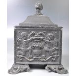 18TH CENTURY GEORGIAN LEAD SLAVE OWNERS TOBACCO JAR