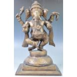 19TH CENTURY INDIAN HINDU BRONZE OF GANESH