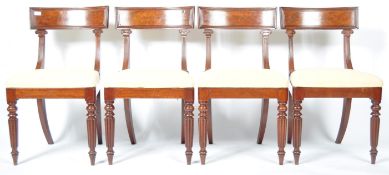 BELIEVED GILLOWS SET OF MAHOGANY TRAFALGAR DINING CHAIRS