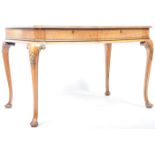 PANDER & ZONEN QUEEN ANNE REVIVAL WALNUT LIBRARY TABLE / WRITING DESK