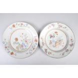 PAIR OF 18TH CENTURY CHINESE QIANLONG PLATES