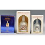 COLLECTION OF BOXED BELLS WHISKY DECANTERS