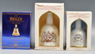 COLLECTION OF BOXED BELLS WHISKY DECANTERS