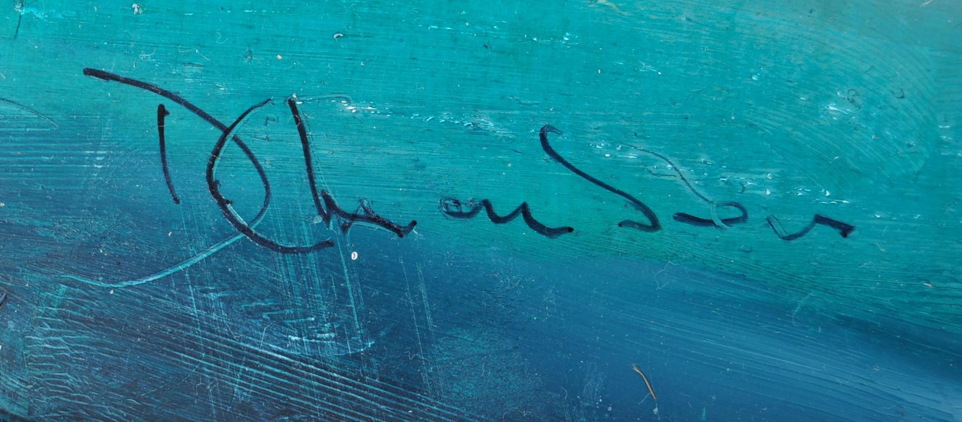 DAVID CHAMBERS - ENGLISH ARTIST - OIL ON BOARD PAINTING OF BRISTOL DOCKSIDE - Bild 4 aus 5