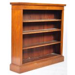 19TH CENTURY VICTORIAN WALNUT OPEN BOOKCASE