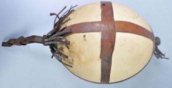 UNUSUAL AFRICAN ANTIQUE SNAKESKIN WRAPPED OSTRICH EGG