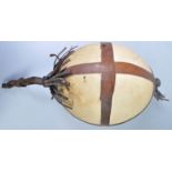 UNUSUAL AFRICAN ANTIQUE SNAKESKIN WRAPPED OSTRICH EGG