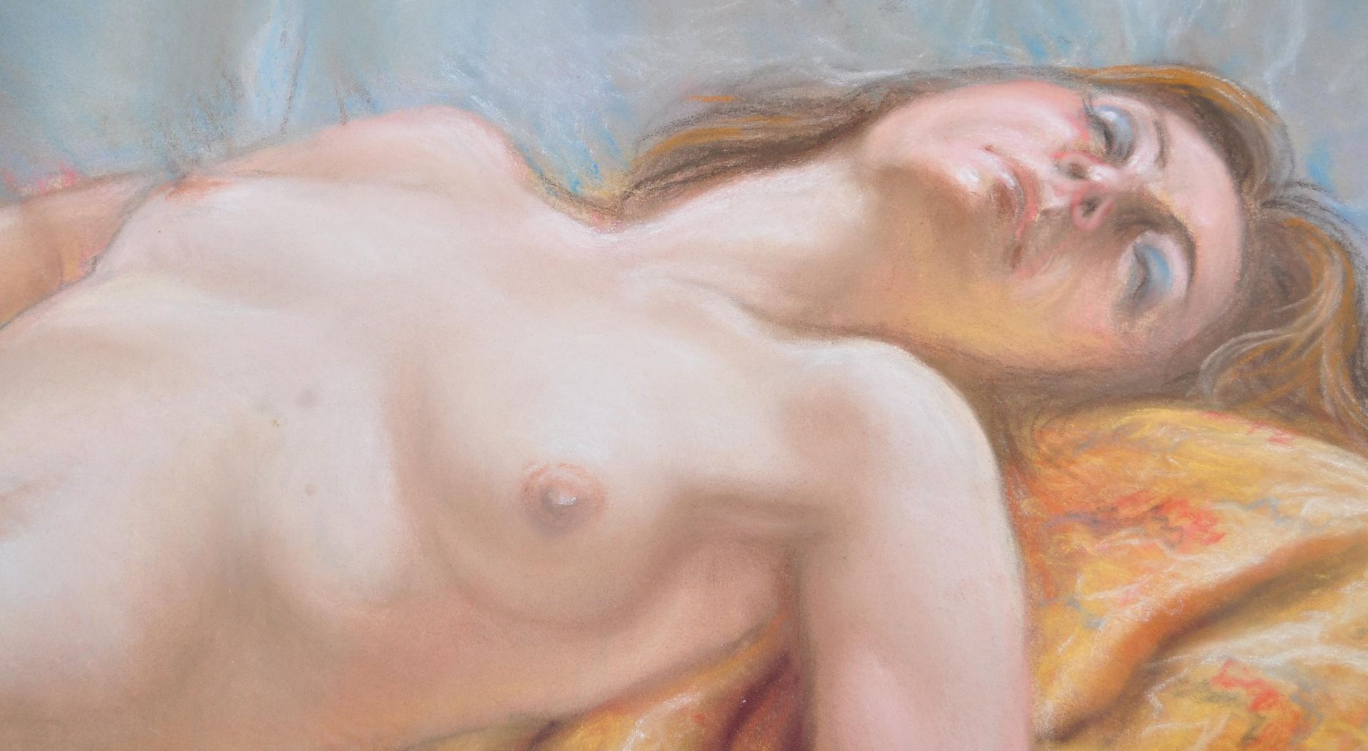 JAMES SARASE PASTEL PAINTING OF A RECLINED NUDE ENTITLED KATE - Bild 3 aus 6