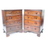 RARE PAIR OF 19TH CENTURY MAHOGANY CHESTS