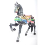 BELIEVED EARL Y20TH CENTURY CARVED AMERICAN CAROUSEL HORSE
