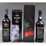 COLLECTION OF PORT, COGNAC AND WHISKY