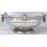 FRANK COBB PEWTER ARTS AND CRAFTS BOWL RETAILED BY LIBERTY