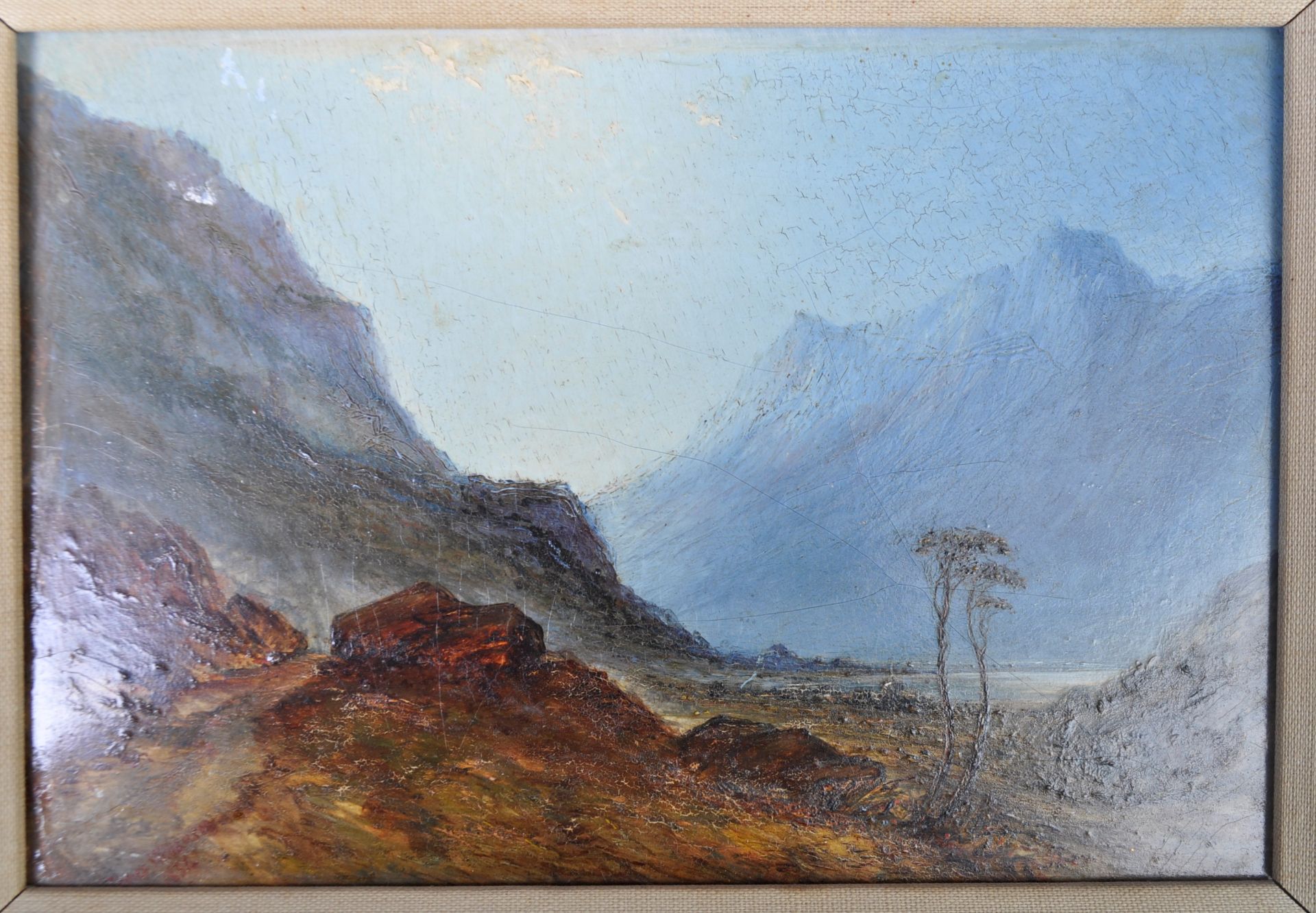 OIL ON BOARD PAINTING OF HIGHLAND SCENE BY JAMES WILLIAMSON - Bild 5 aus 5