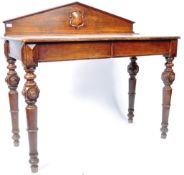 19TH CENTURY VICTORIAN ANTIQUE GOTHIC HALL TABLE