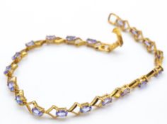 9ct Gold & Tanzanite Bracelet