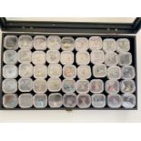 A large collection of cased Gem Collectors specimen gemstones