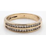 A 9ct Gold & Diamond Band Ring