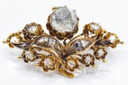 An Antique Diamond Giardinetti Brooch Pin