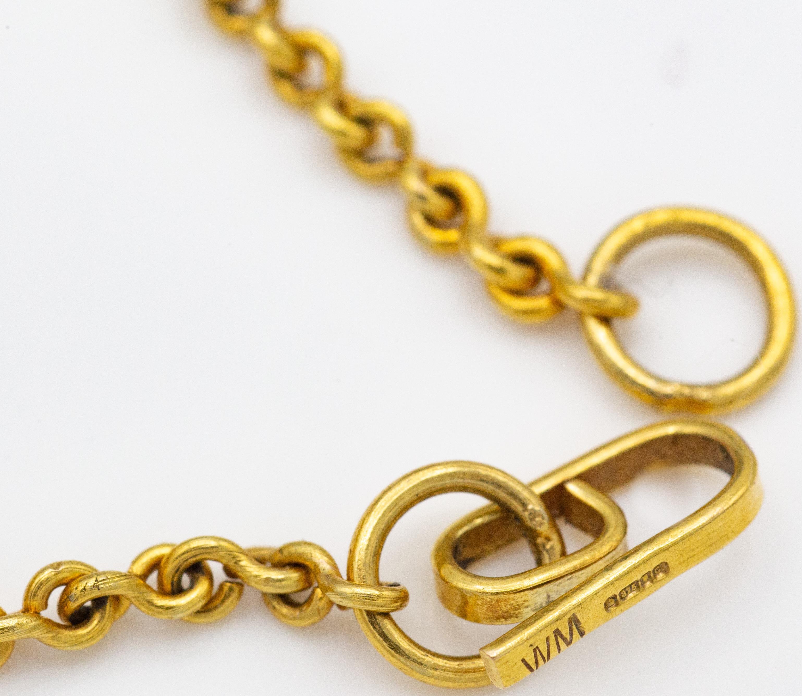 A Hallmarked 9ct Gold Byzantine Necklace & Bracelet - Image 6 of 6