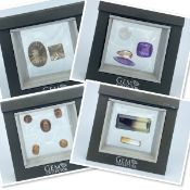 A Collection of Large Cased Gem Collectors Specimen Gemstones