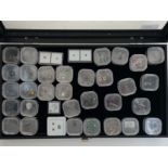 A Large Collection of Cased Gem Collectors Specimen Gemstones