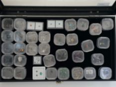 A Large Collection of Cased Gem Collectors Specimen Gemstones