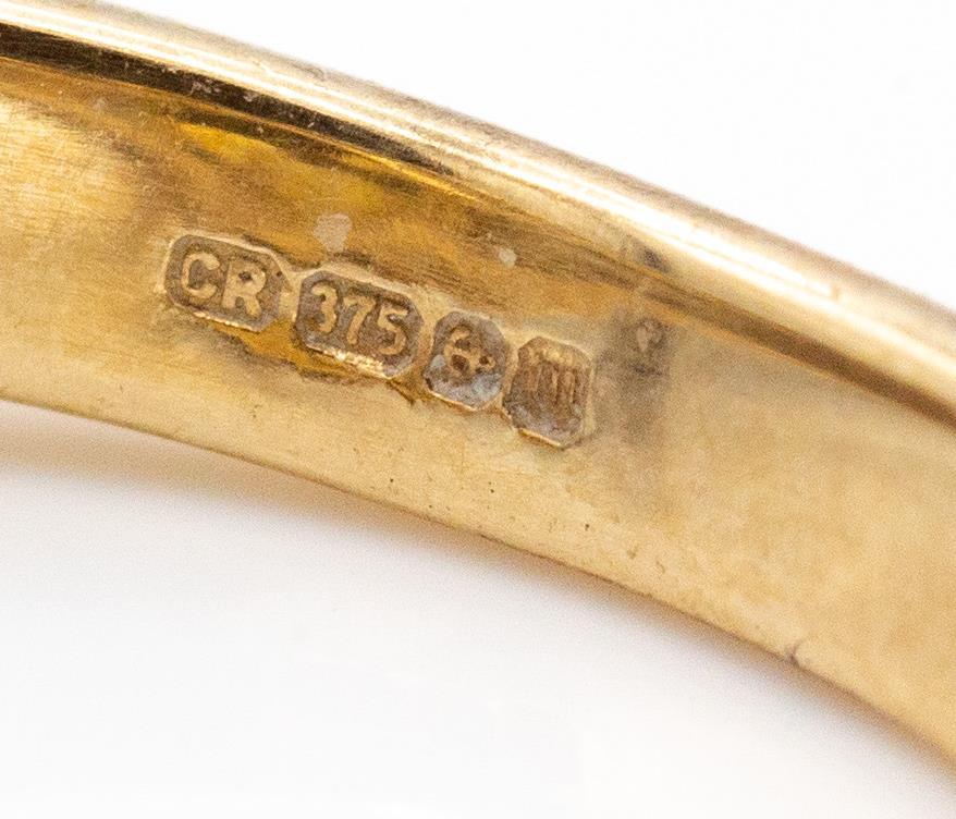 Glenn Lehrer 9ct Gold Citrine & Diamond Torus ring - Image 3 of 4