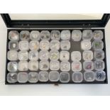 A large collection of cased Gem Collectorsspecimen gemstones