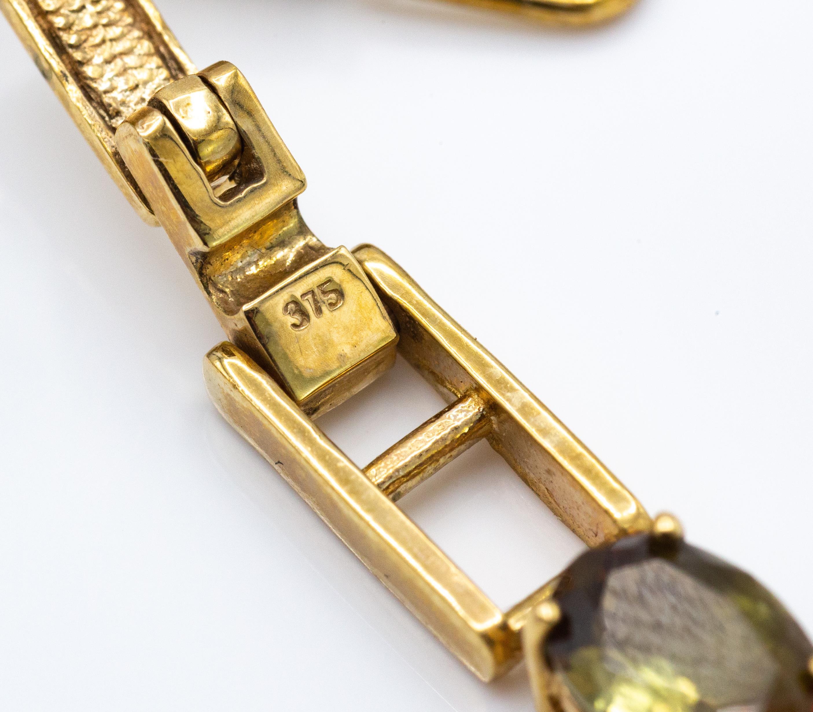 9ct Gold & Brazilian Andalusite Bracelet - Image 3 of 4