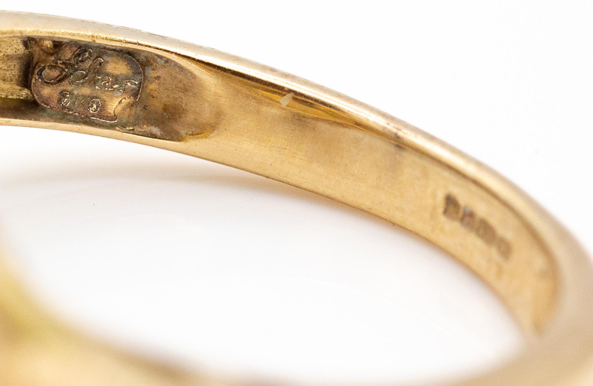 Glenn Lehrer 9ct Gold Citrine & Diamond Torus ring - Image 4 of 4