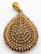 9ct Gold & Diamond Necklace Pendant