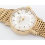 9ct Gold Hallmarked Omega Ladies Wrist Watch