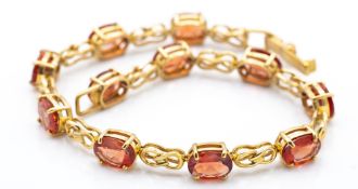 9ct Gold & Andesine Bracelet