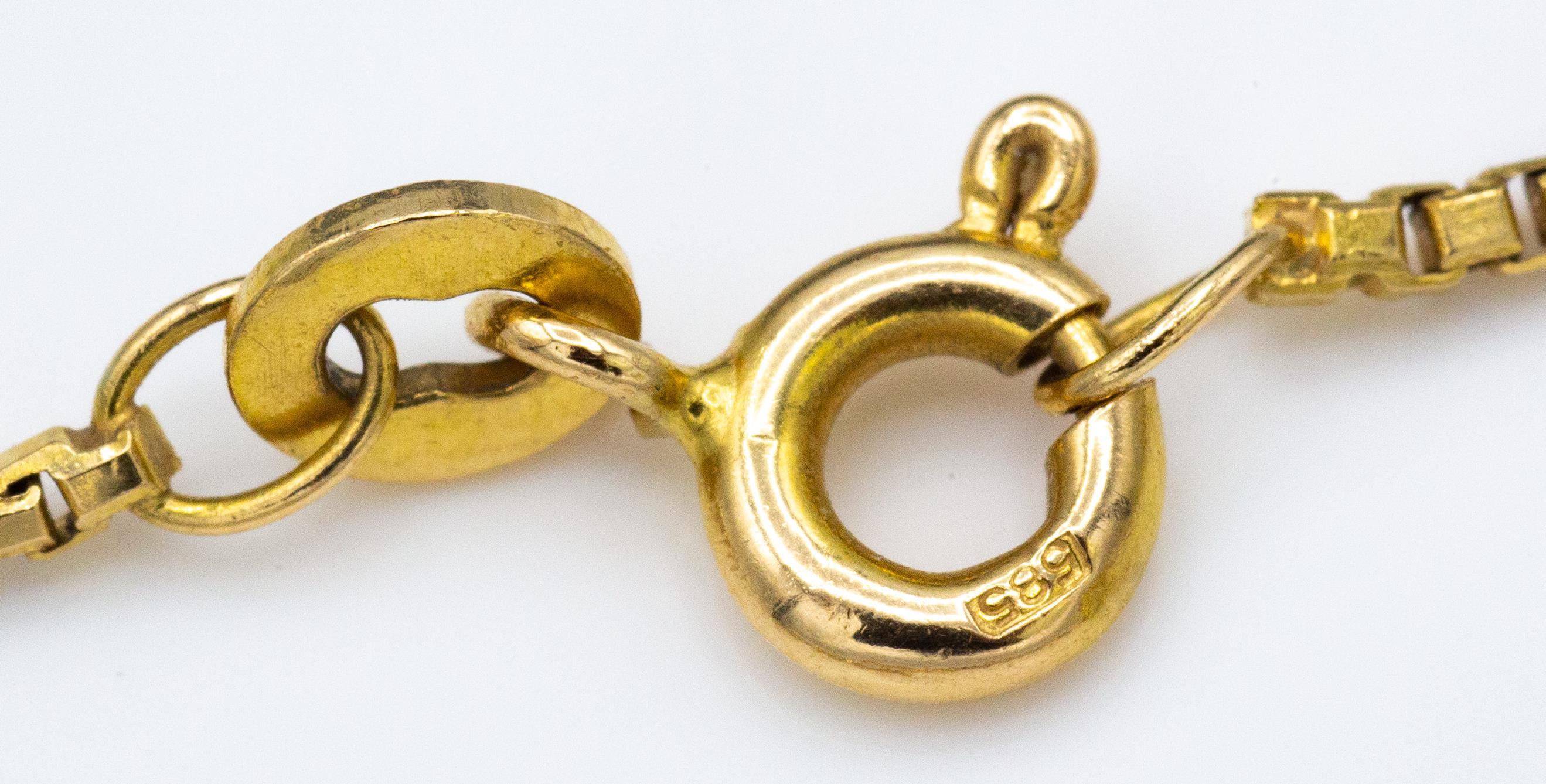 14ct Gold & Diamond Pendant Necklace - Image 3 of 5