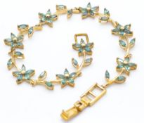 9ct Gold & Alexandrite Bracelet