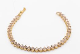 9ct Gold & Morganite Bracelet