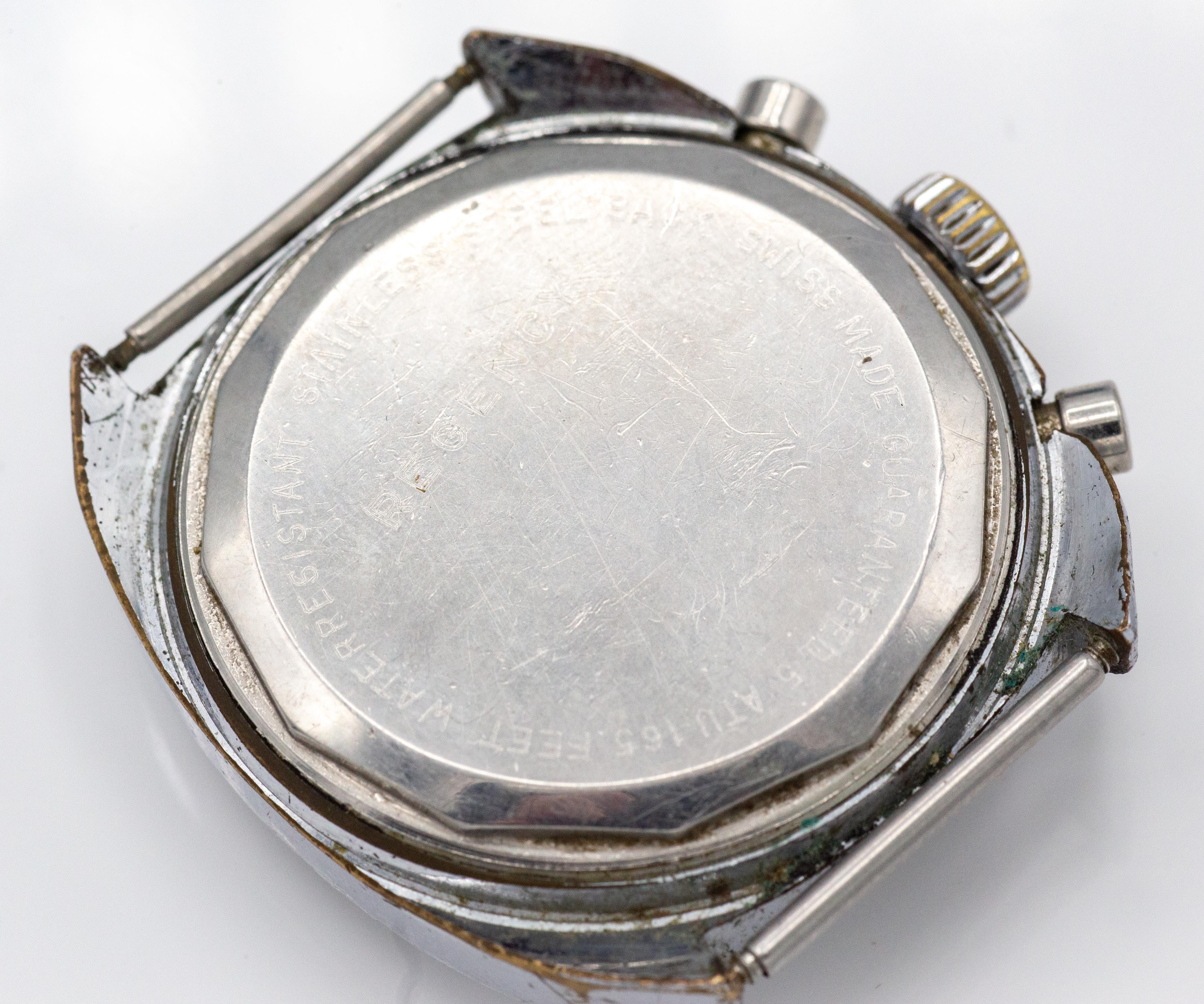 Mid Century Regency 17 Jewels Incabloc Chronograph Watch - Image 2 of 2