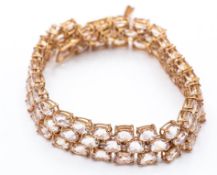 9ct Rose Gold & Morganite Bracelet