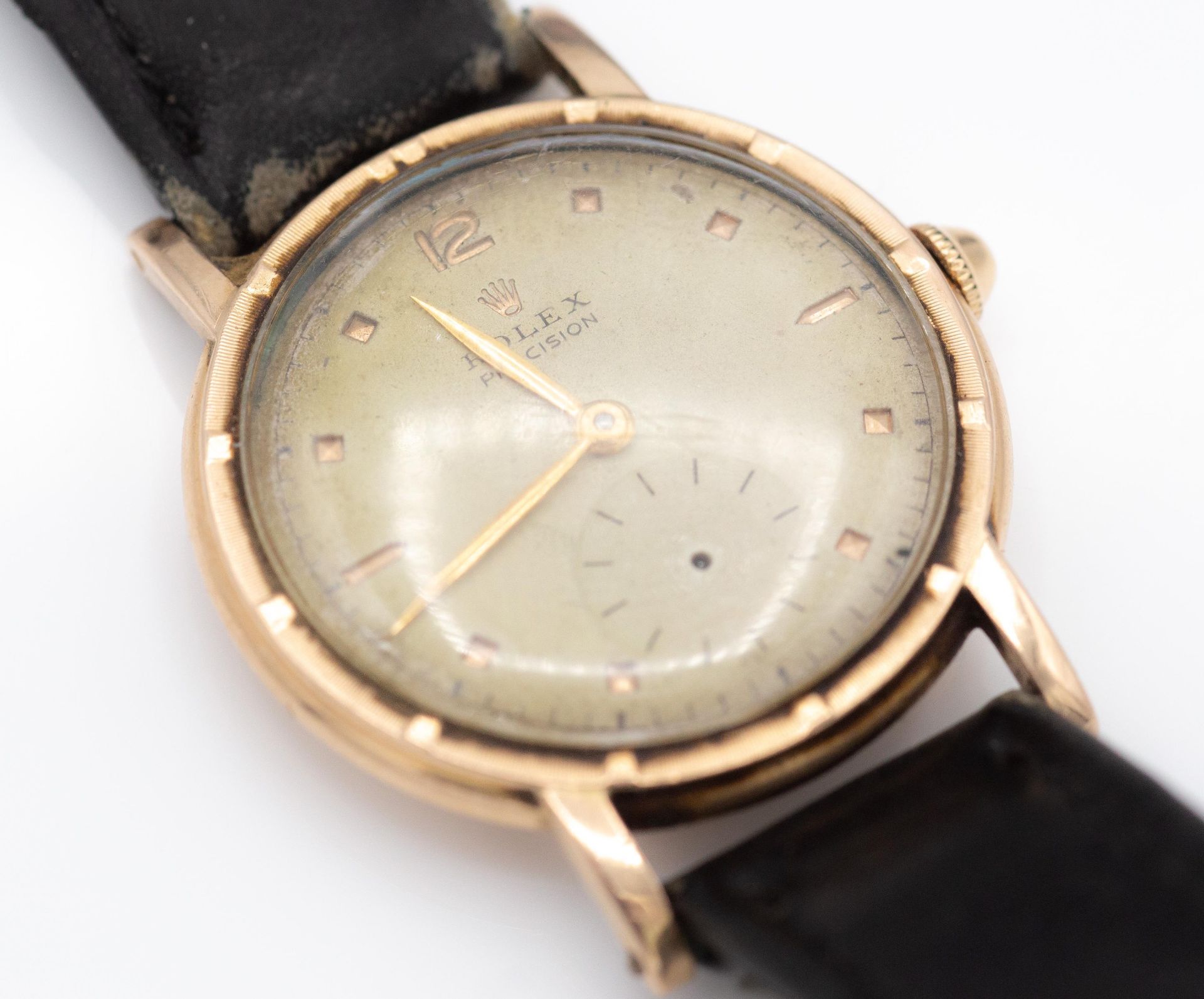 Rolex 10k 0.417 Gold Gentlemans 1950s Wrist Watch