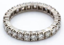 A French Platinum & Diamond Eternity Ring