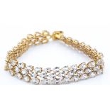 9ct Gold & Beryl Bracelet