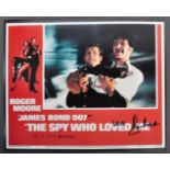 ROGER MOORE - JAMES BOND 007 - SIGNED LOBBY CARD -