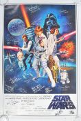 STAR WARS - INCREDIBLE CAST SIGNED A NEW HOPE MOVI