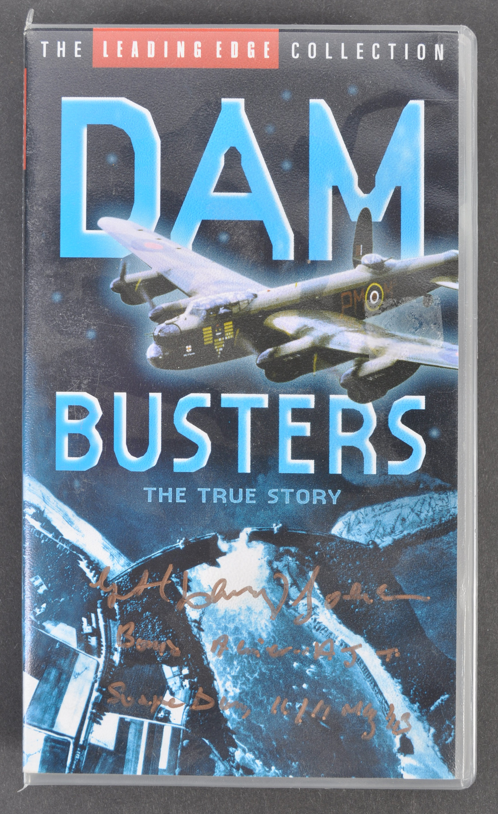 THE DAM BUSTERS - GEORGE JOHNNY JOHNSON SIGNED VHS