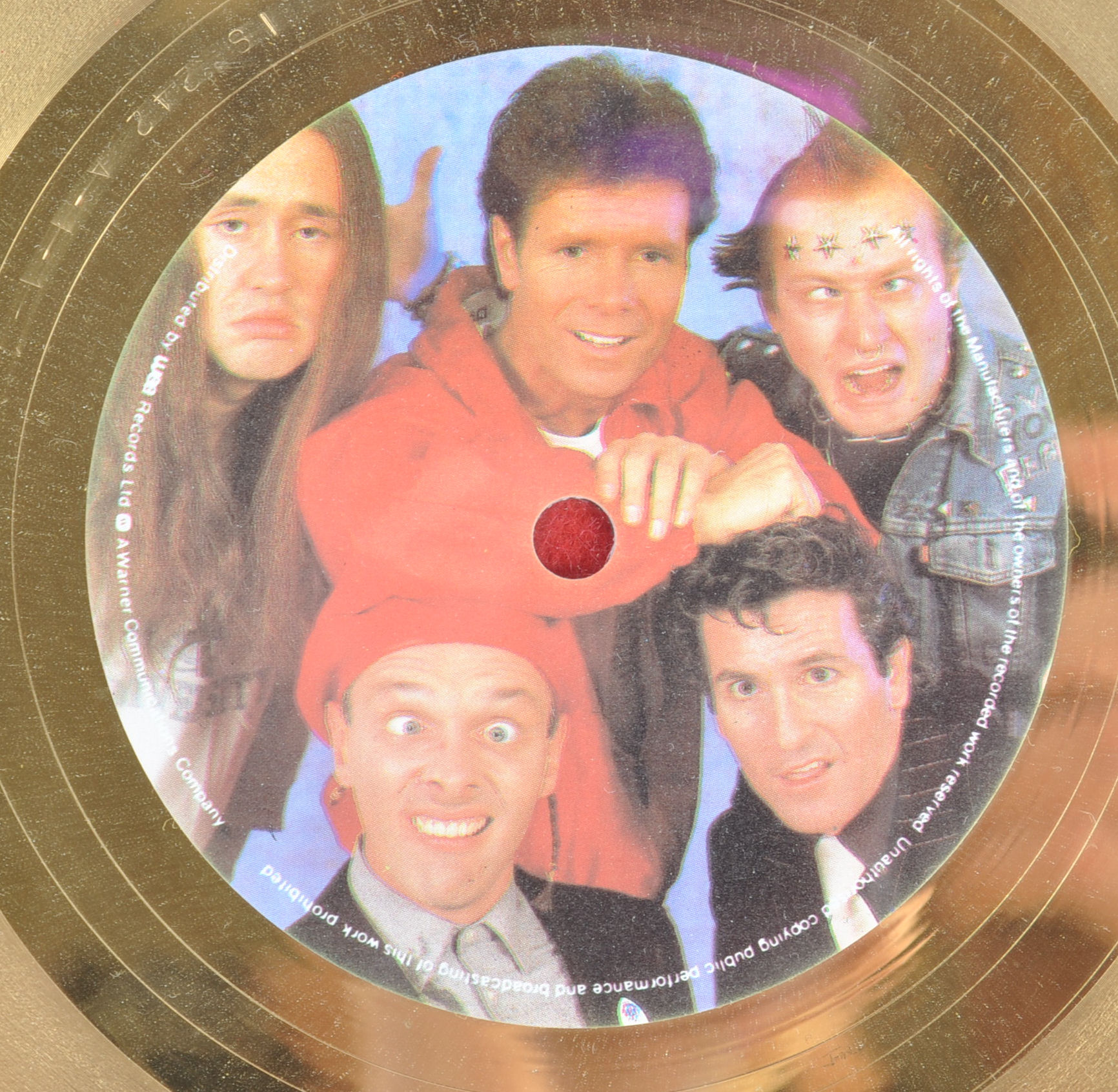 RIK MAYALL - PERSONALLY OWNED GOLD DISC RECORD ' L - Image 3 of 5