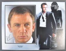 JAMES BOND - DANIEL CRAIG - AUTOGRAPHED 16X12" PRE