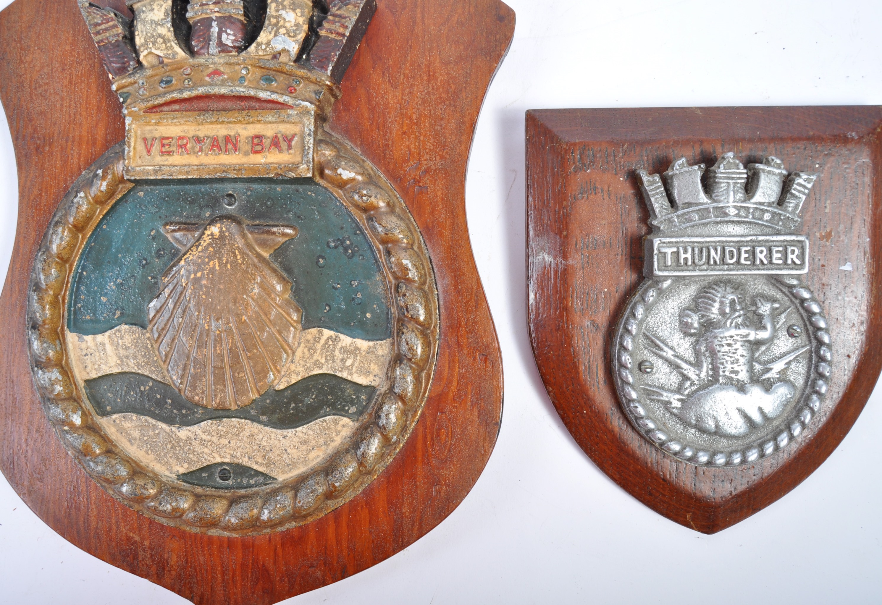 GREAT COLLECTION OF WWI & WWII INTEREST SHIPS PLAQUES - Image 4 of 6