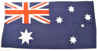 LARGE 20TH CENTURY AUSTRALIAN LINEN FLAG