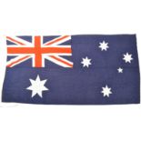 LARGE 20TH CENTURY AUSTRALIAN LINEN FLAG