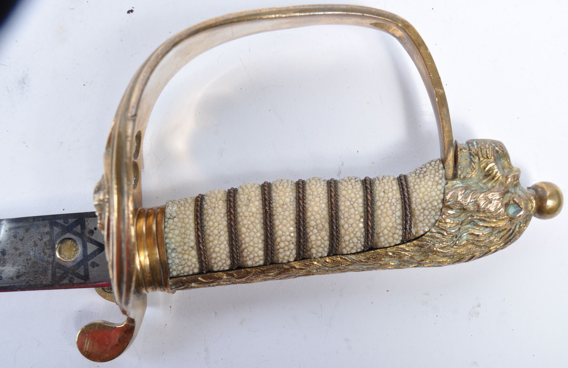 19TH CENTURY VICTORIAN NAVAL OFFICERS DRESS SWORD - Image 2 of 6